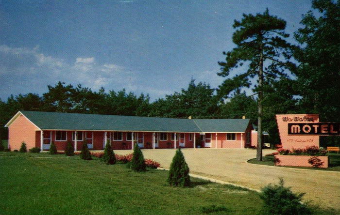 Wawatam Motel - Old Postcard Photo